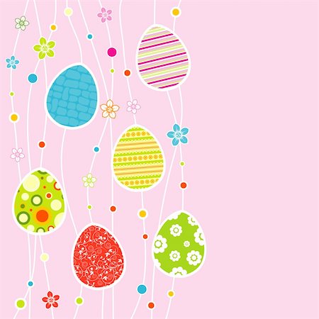 simsearch:400-05925759,k - Template egg greeting card, vector illustration Photographie de stock - Aubaine LD & Abonnement, Code: 400-05906119