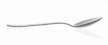 simsearch:700-01646223,k - silver shiny kitchen table spoon over white Stock Photo - Budget Royalty-Free & Subscription, Code: 400-05906167