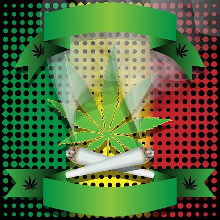 défoncé - Illustration of marijuana as a symbol of the drug. Photographie de stock - Aubaine LD & Abonnement, Code: 400-05906277