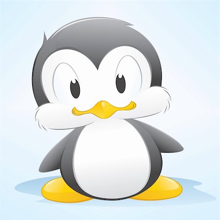 daycare clipart - Vector illustration of a cute cartoon penguin. Grouped and layered for easy editing Stock Photo - Budget Royalty-Free & Subscription, Code: 400-05906618