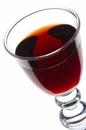 port wine - Sherry, port or whisky in an elegant glass and isolated against white Stock Photo - Budget Royalty-Free & Subscription, Code: 400-05906944