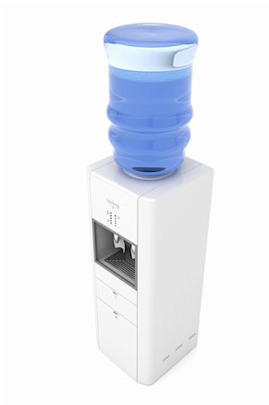 simsearch:400-08193402,k - Water dispenser isolated on white background Stock Photo - Budget Royalty-Free & Subscription, Code: 400-05907166
