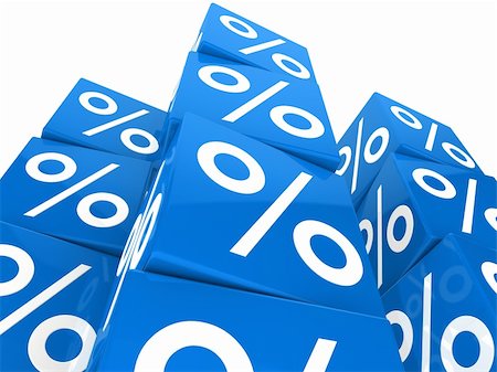 simsearch:400-04353279,k - many blue sale percent cubes high tower Stock Photo - Budget Royalty-Free & Subscription, Code: 400-05907493