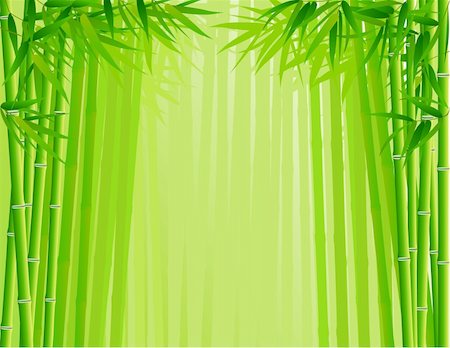 Vector Illustration Of Bamboo forest background Stock Photo - Budget Royalty-Free & Subscription, Code: 400-05907602