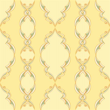simsearch:400-08806227,k - Vintage Pattern. illustration on yellow background for design Stock Photo - Budget Royalty-Free & Subscription, Code: 400-05907626