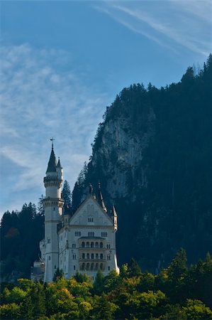 Beautiful autumn view of the Neuschwanstein castle Fotografie stock - Microstock e Abbonamento, Codice: 400-05907648