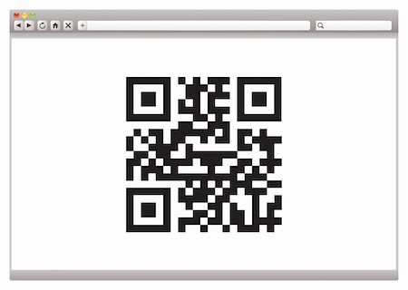 Internet browser concept with QR code for product identification Stock Photo - Budget Royalty-Free & Subscription, Code: 400-05907954