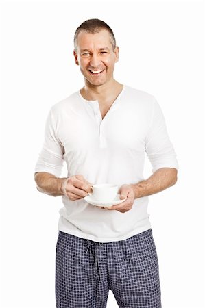 An image of a handsome middle age man with a coffee Stock Photo - Budget Royalty-Free & Subscription, Code: 400-05908231