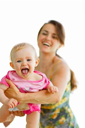 simsearch:400-06086432,k - Happy baby playing with mother Stockbilder - Microstock & Abonnement, Bildnummer: 400-05908568