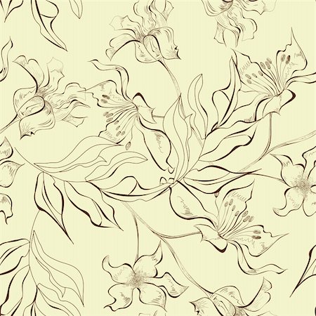 simsearch:400-06748136,k - Floral seamless pattern Stock Photo - Budget Royalty-Free & Subscription, Code: 400-05908844