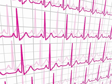 Heart beats cardiogram. EPS 8 vector file included Photographie de stock - Aubaine LD & Abonnement, Code: 400-05909091