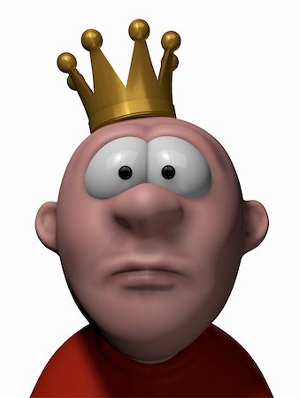 simsearch:400-06199998,k - man with crown on his head - 3d illustration Photographie de stock - Aubaine LD & Abonnement, Code: 400-05909127