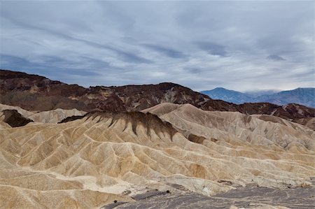 Image of Zabriskie Point in Death Valley National Park, California, USA. Photographie de stock - Aubaine LD & Abonnement, Code: 400-05909444