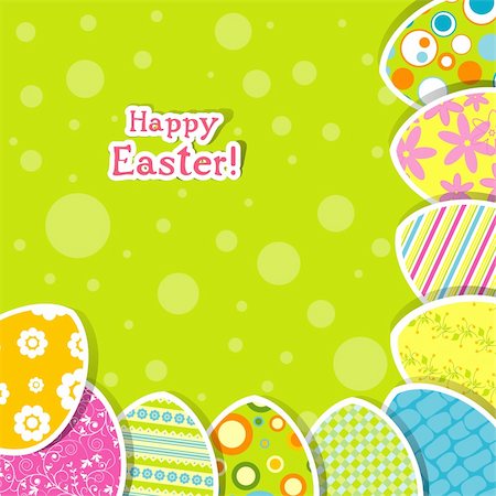 simsearch:400-05925759,k - Template Easter greeting card, vector illustration Photographie de stock - Aubaine LD & Abonnement, Code: 400-05909512