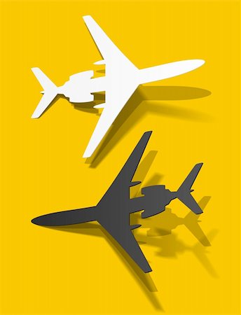 airplane sticker, realistic design elements Stock Photo - Budget Royalty-Free & Subscription, Code: 400-05909637