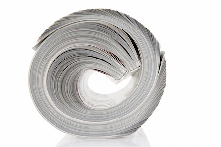 simsearch:400-04303764,k - front view of magazine Roll isolated on white Stock Photo - Budget Royalty-Free & Subscription, Code: 400-05901368