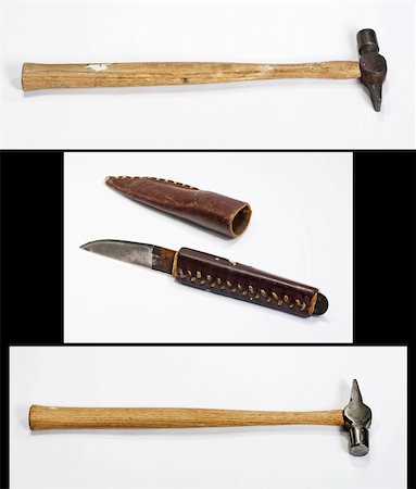 Two old hammers and one old knife Foto de stock - Super Valor sin royalties y Suscripción, Código: 400-05901415
