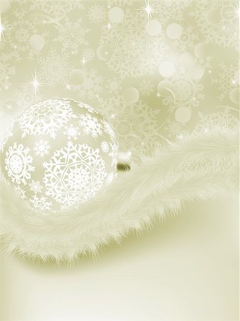 simsearch:400-04762396,k - Elegant christmas background with baubles. EPS 8 vector file included Stock Photo - Budget Royalty-Free & Subscription, Code: 400-05901858