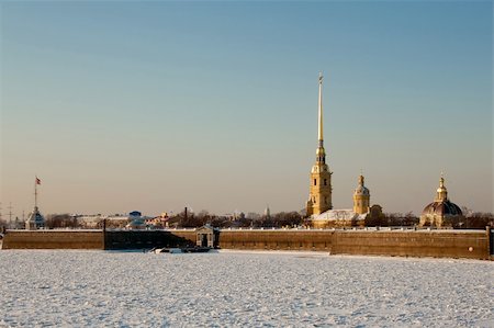 peter - The Peter and Paul Fortress in St. Petersburg Russia, winter Stock Photo - Budget Royalty-Free & Subscription, Code: 400-05901869