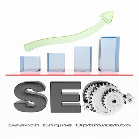 SEO chart with green arrow going up Foto de stock - Super Valor sin royalties y Suscripción, Código: 400-05902324