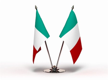 Miniature Flag of Italy Photographie de stock - Aubaine LD & Abonnement, Code: 400-05902489