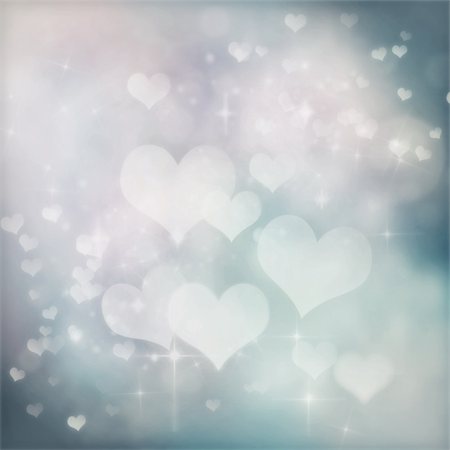Valentines day abstract background with  bokeh lights and stars Stock Photo - Budget Royalty-Free & Subscription, Code: 400-05902610