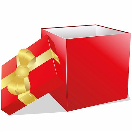 simsearch:400-05902598,k - Red gift box with gold bow Photographie de stock - Aubaine LD & Abonnement, Code: 400-05902831