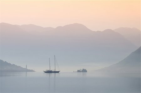 simsearch:862-06542036,k - Morning atmosphere in one of the most beautiful bays in the world. Perast, Montenegro, Mediterranean Europe. Photographie de stock - Aubaine LD & Abonnement, Code: 400-05903644