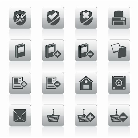 simsearch:400-04241862,k - Internet and Website buttons and icons -  Vector icon set Photographie de stock - Aubaine LD & Abonnement, Code: 400-05914389