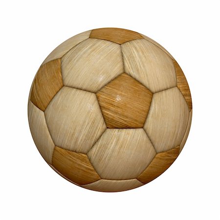 simsearch:400-07218299,k - An image of an isolated wooden soccer ball Stock Photo - Budget Royalty-Free & Subscription, Code: 400-05914608