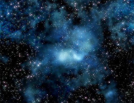 sparkling nights sky - nebula gas cloud in deep outer space Stock Photo - Budget Royalty-Free & Subscription, Code: 400-05915255