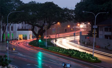 simsearch:630-03480512,k - car road lights at sunset in kuala lumpur Foto de stock - Super Valor sin royalties y Suscripción, Código: 400-05915290