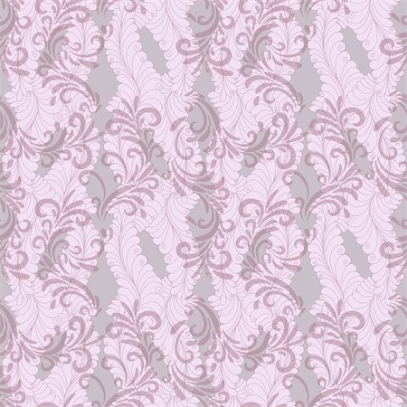 simsearch:400-05922161,k - Seamless gentle pink-grey floral pattern with transparent curls (vector EPS 10) Photographie de stock - Aubaine LD & Abonnement, Code: 400-05915323