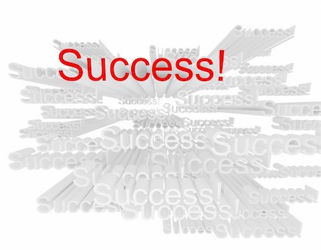 simsearch:400-06523211,k - Success concept. Isolated on white background.3d rendered. Stock Photo - Budget Royalty-Free & Subscription, Code: 400-05915428