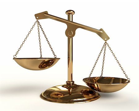 scale 3d - Justice concept - Gold Balance - 3D render image. Stock Photo - Budget Royalty-Free & Subscription, Code: 400-05915470