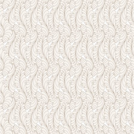 simsearch:400-05922161,k - Seamless gentle gray-brown floral pattern with leaves (vector) Photographie de stock - Aubaine LD & Abonnement, Code: 400-05915496