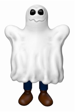 simsearch:400-05690180,k - figure in ghost costume - 3d illustration Foto de stock - Super Valor sin royalties y Suscripción, Código: 400-05916334