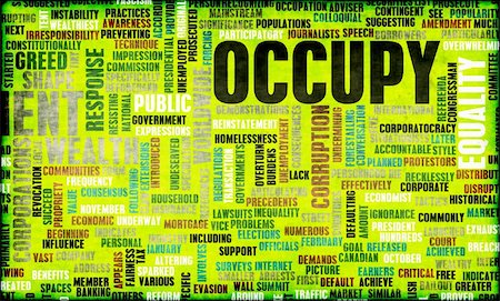 protesta - Occupy Movement Around the World as Concept Foto de stock - Super Valor sin royalties y Suscripción, Código: 400-05916771