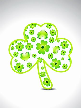 simsearch:400-05885156,k - abstract green clover vector illustration Stock Photo - Budget Royalty-Free & Subscription, Code: 400-05916903