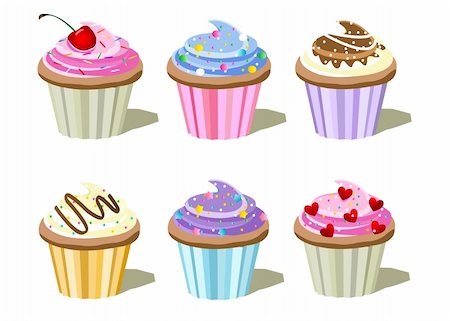 cupcakes Stock Photo - Budget Royalty-Free & Subscription, Code: 400-05916926