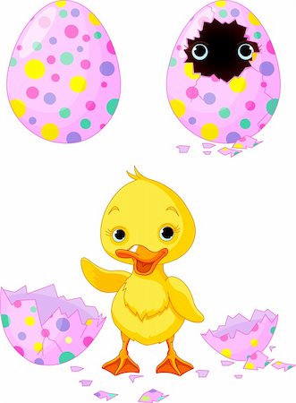 simsearch:400-05905849,k - Easter duckling born from an egg Stockbilder - Microstock & Abonnement, Bildnummer: 400-05917042