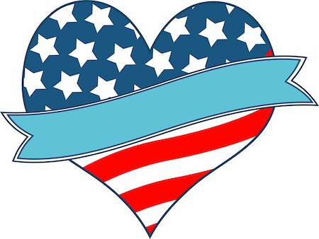 simsearch:400-04783033,k - American flag heart with place for text Foto de stock - Super Valor sin royalties y Suscripción, Código: 400-05917043