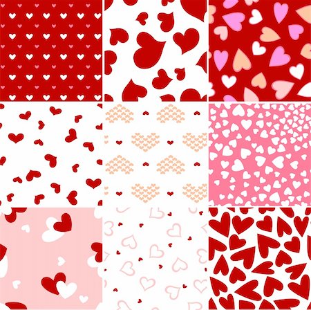 simsearch:400-04227241,k - valentine heart seamless pattern Foto de stock - Royalty-Free Super Valor e Assinatura, Número: 400-05917459