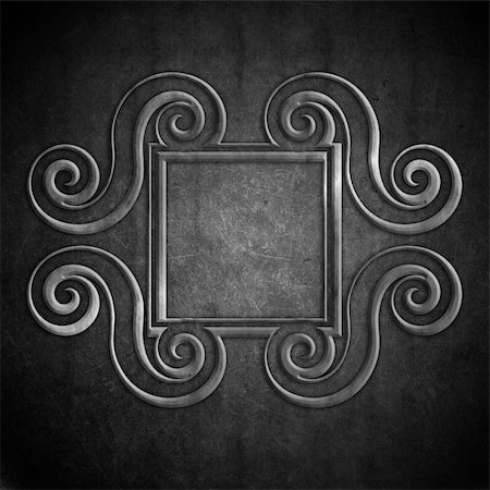 simsearch:400-05901999,k - Abstract grunge background with metal frame Stock Photo - Budget Royalty-Free & Subscription, Code: 400-05917581