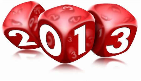 funny new years eve pics - Three red dice with the written 2013 and reflections Stock Photo - Budget Royalty-Free & Subscription, Code: 400-05917663