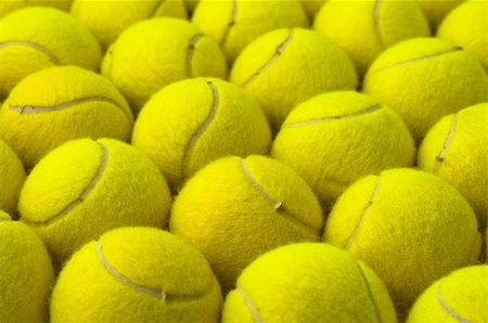 dmitryelagin (artist) - Yellow pattern, made with tennis balls, placed in rows Stock Photo - Budget Royalty-Free & Subscription, Code: 400-05917754