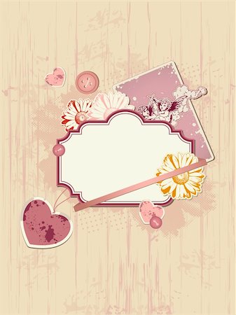 simsearch:400-07897102,k - vector scrapbooking kit for Valentine's day Stock Photo - Budget Royalty-Free & Subscription, Code: 400-05918275