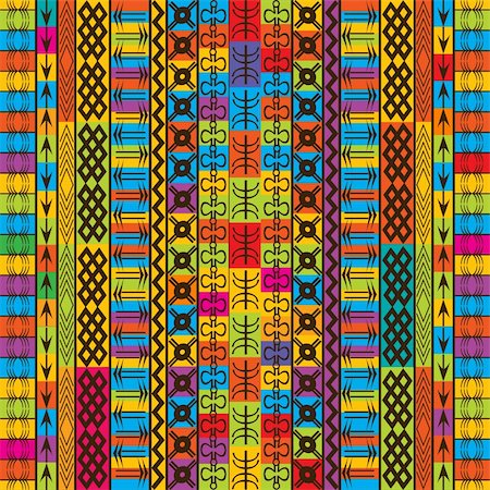 simsearch:400-07243881,k - Colored texture with ethnic and geometric motifs Stockbilder - Microstock & Abonnement, Bildnummer: 400-05919577