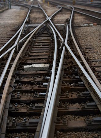 freight train on the tracks - Full Frame of Railroad Tracks Stock Photo - Budget Royalty-Free & Subscription, Code: 400-05910020