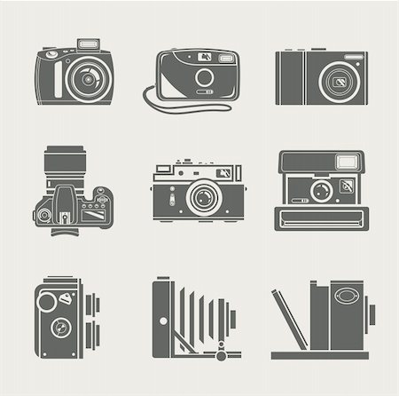 camera new and retro icon vector illustration Stock Photo - Budget Royalty-Free & Subscription, Code: 400-05910081